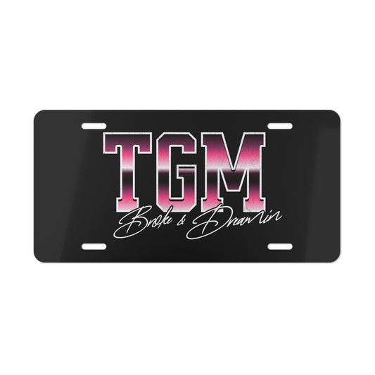“TGM Vice City” Car Vanity Plate - Broke & Dreamin' Vanity Plates