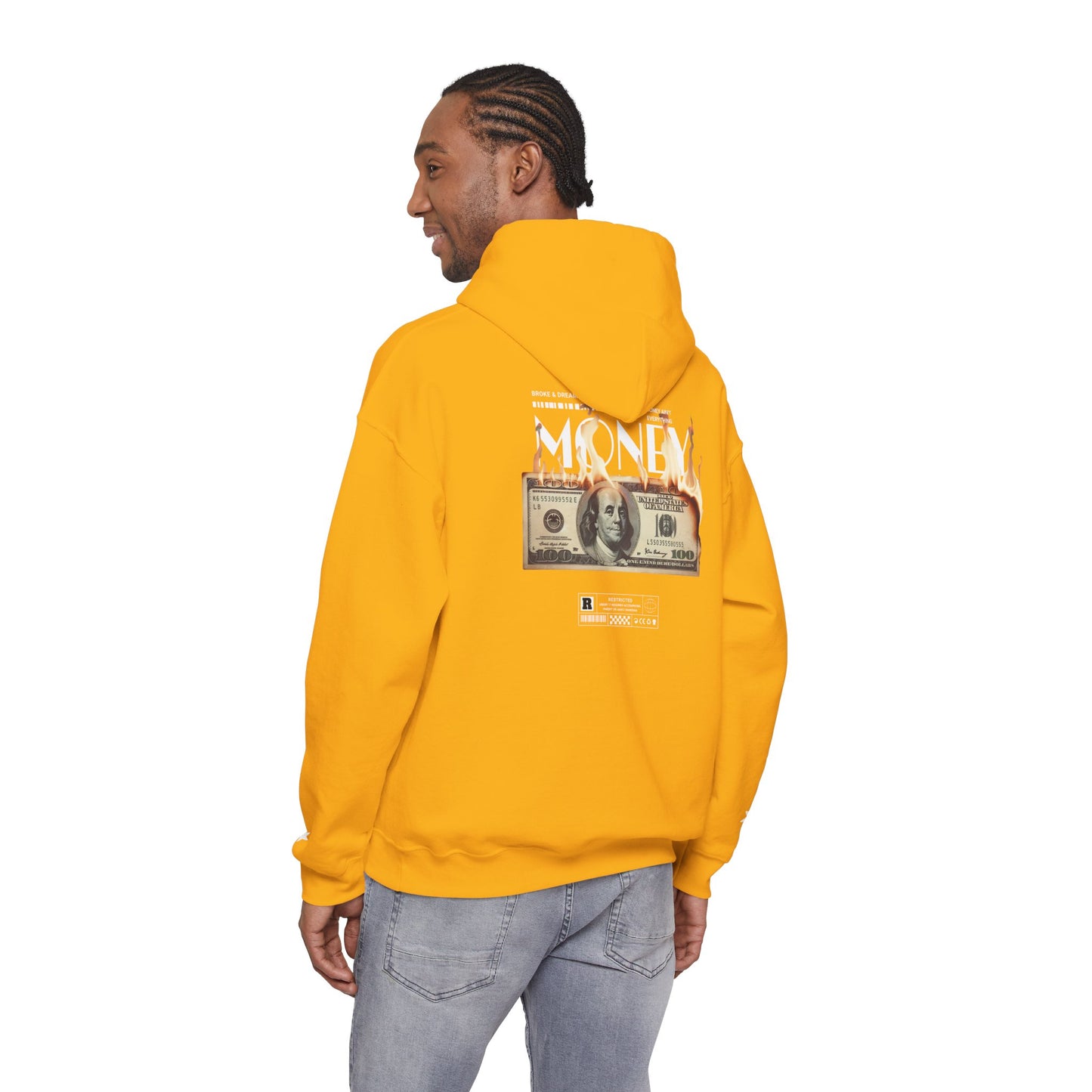 "Money Ain't Everything" Unisex College Hoodie - Broke & Dreamin' Hoodies