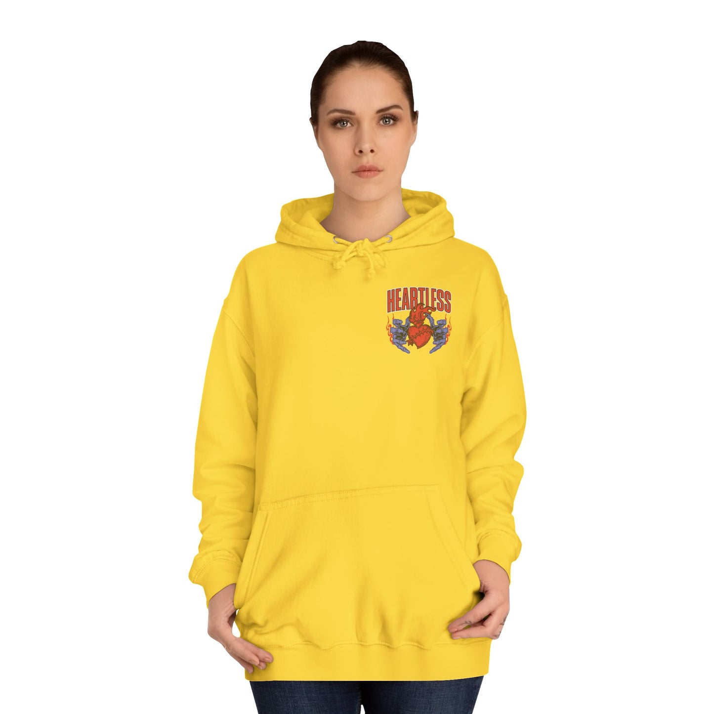 "Heartless" Unisex College Hoodie - Broke & Dreamin' Hoodies