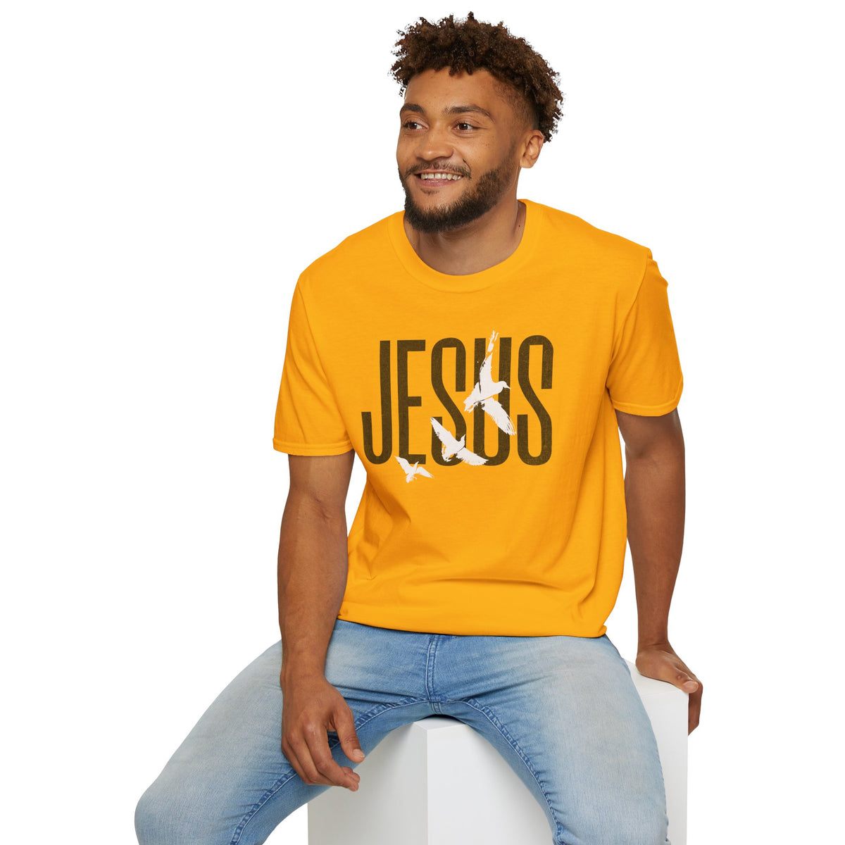 "Jesus Logo” Unisex T-Shirt - Broke & Dreamin' T-Shirts