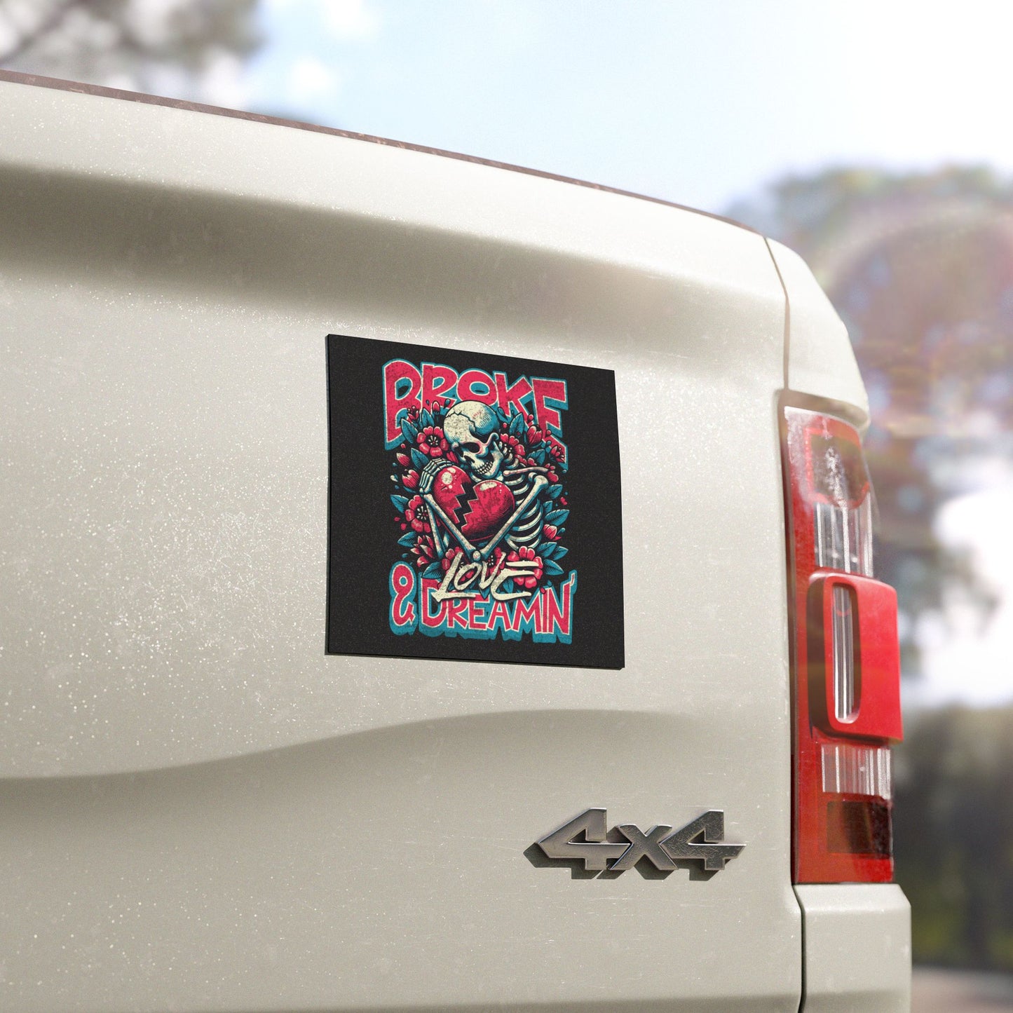 "Broken Love” Car Magnet - Broke & Dreamin' Magnets