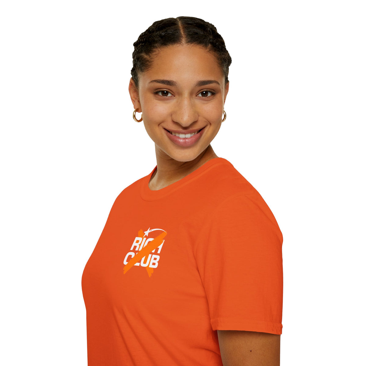 "Rich Club" Orange Logo Unisex T-Shirt - Broke & Dreamin' T-Shirts