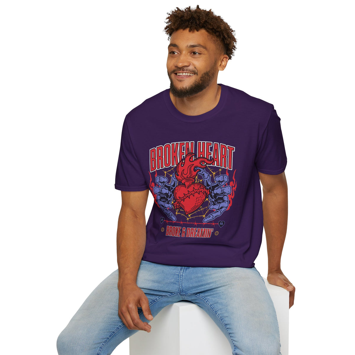 “Broken Heart” Unisex T-Shirt - Broke & Dreamin' T-Shirts