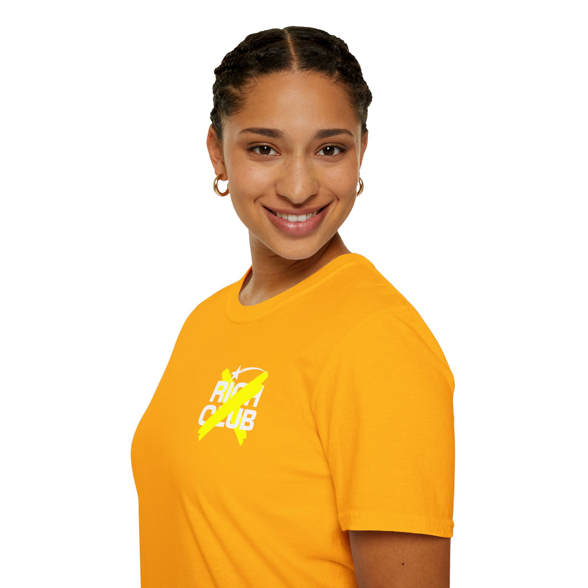 "Rich Club" Yellow Logo Unisex T-Shirt - Broke & Dreamin' T-Shirts