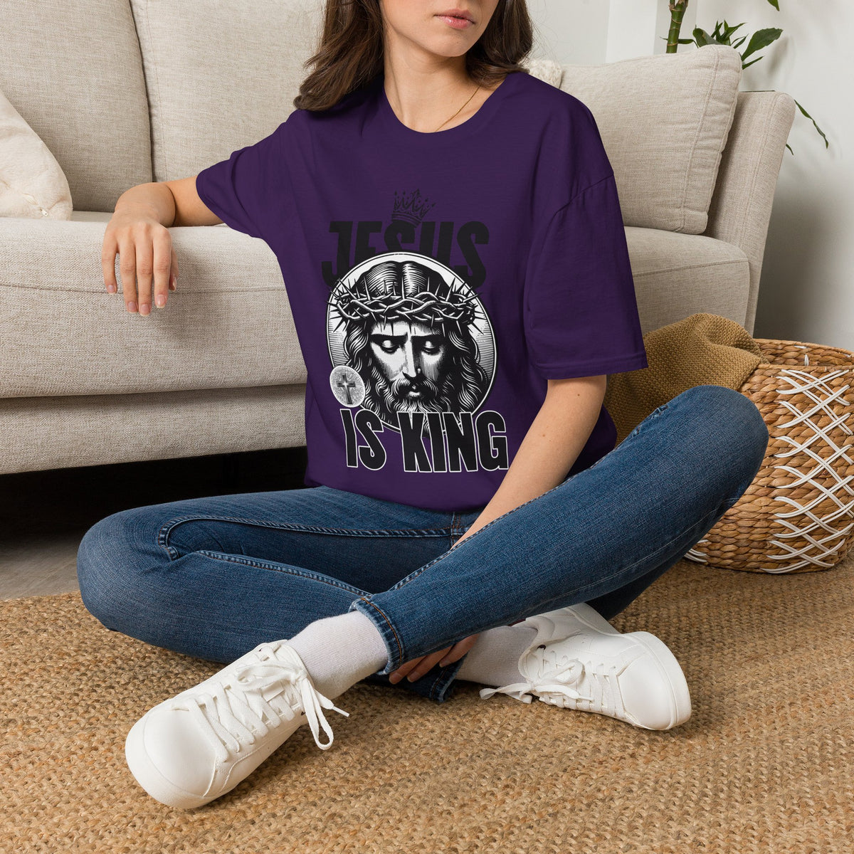 "Jesus Is King” Unisex T-Shirt - Broke & Dreamin' T-Shirts