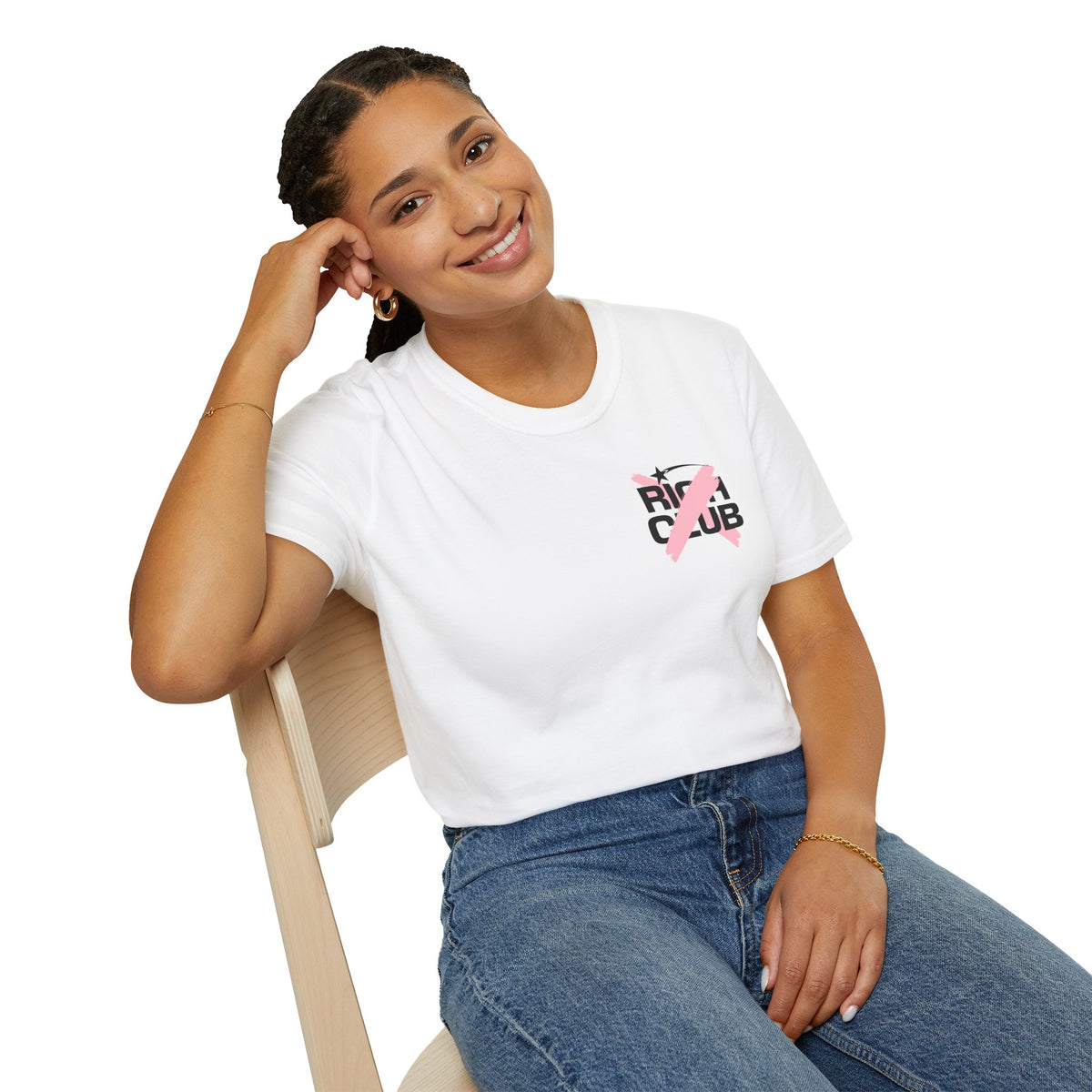 "Rich Club" Pink Logo Unisex T-Shirt - Broke & Dreamin' T-Shirts