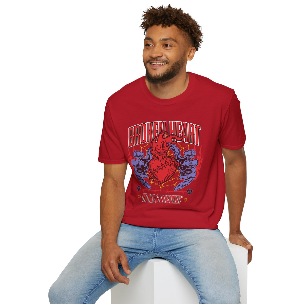 “Broken Heart” Unisex T-Shirt - Broke & Dreamin' T-Shirts
