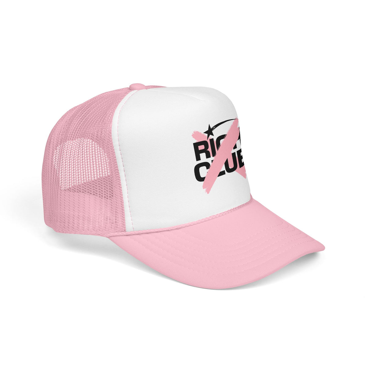 "Rich Club" Pink Logo Unisex Foam Trucker Hat - Broke and Dreamin' Hats