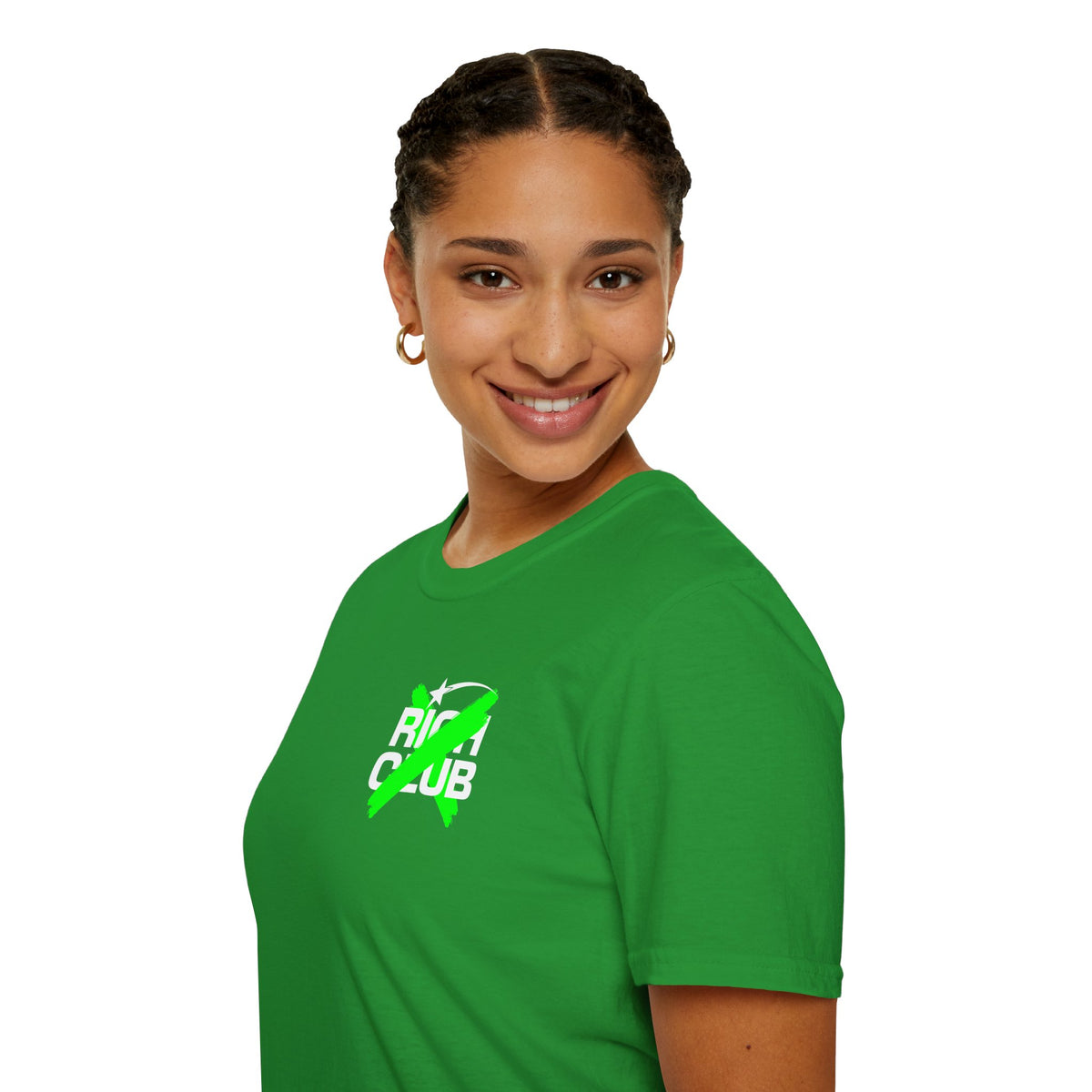 "Rich Club" Green Logo Unisex T-Shirt - Broke & Dreamin' T-Shirts