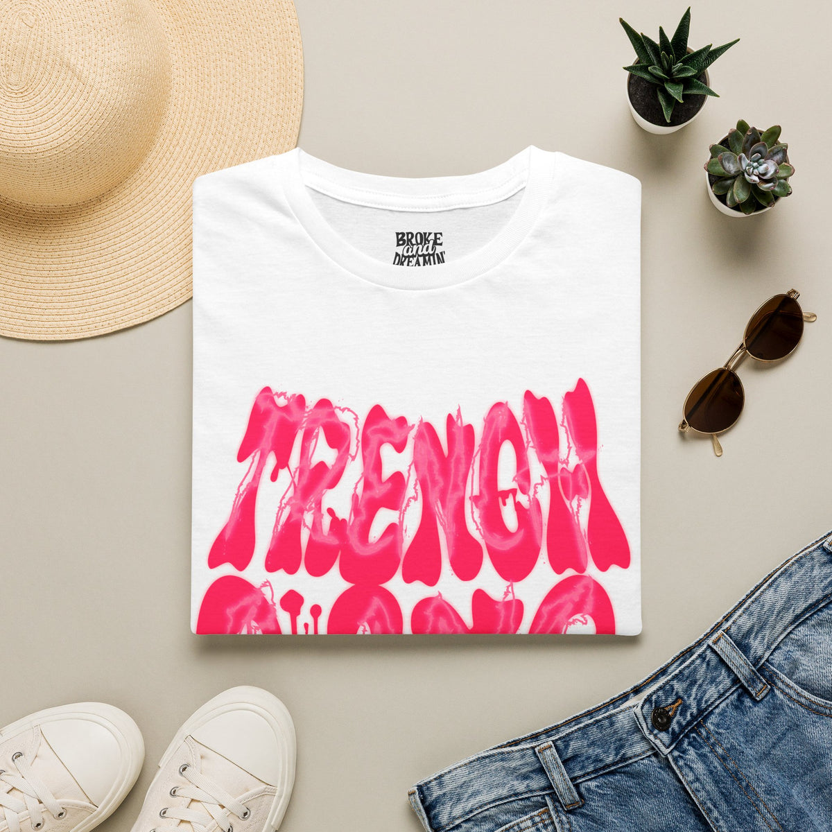 “Trench Gang Pink” Unisex T-Shirt - Broke & Dreamin' T-Shirts