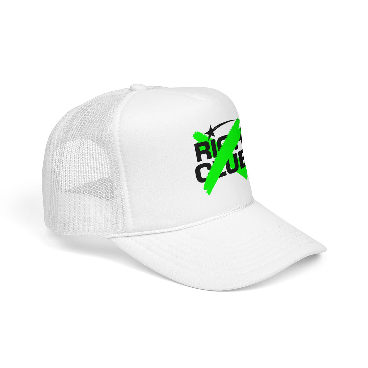 "Rich Club" Green Logo Unisex Foam Trucker Hat - Broke and Dreamin' Hats