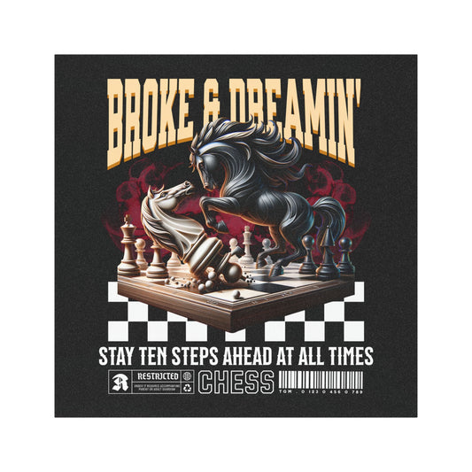 "Ten Steps Ahead” Car Magnet - Broke & Dreamin' Magnets