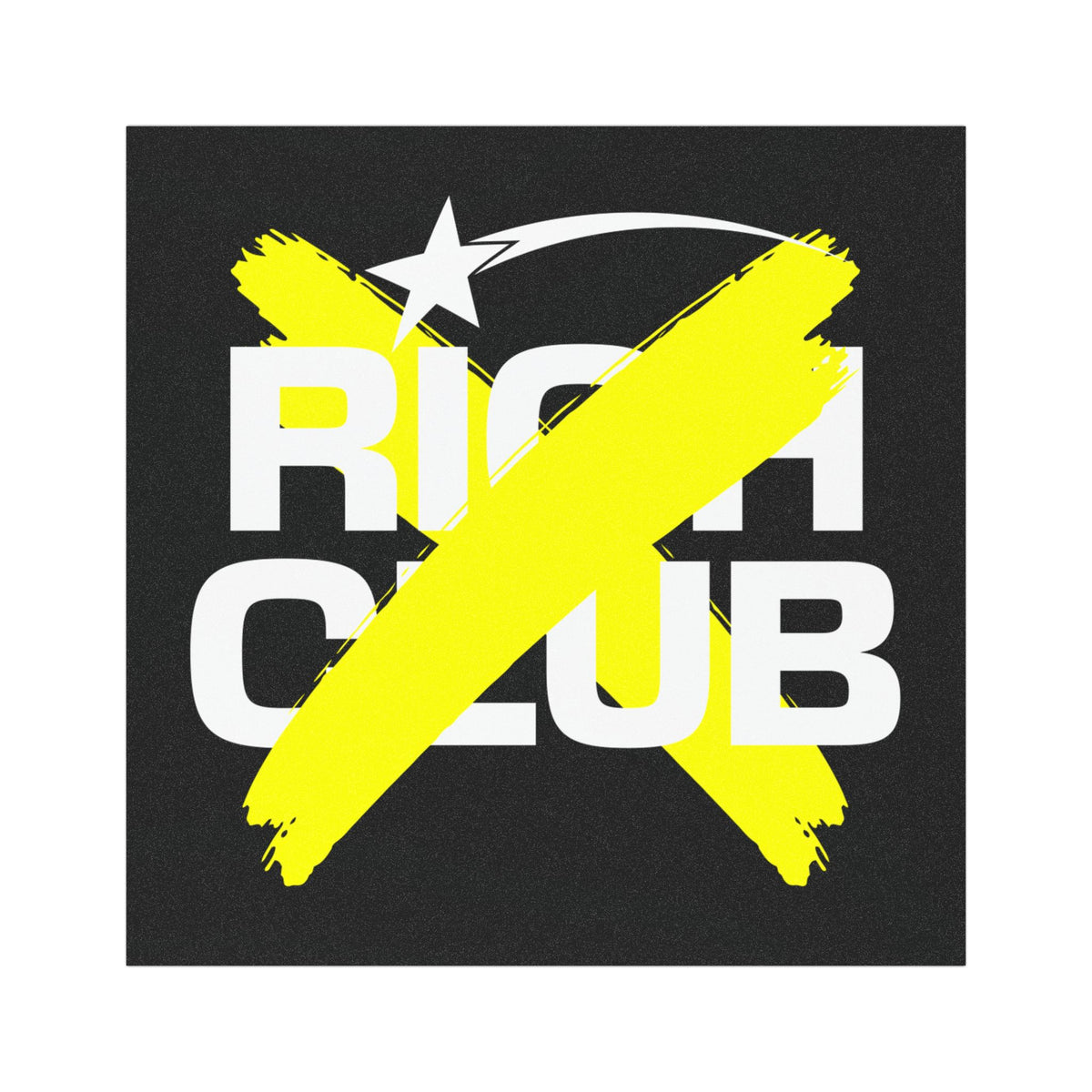 "Rich Club” Yellow Logo Car Magnet - Broke & Dreamin' Magnets