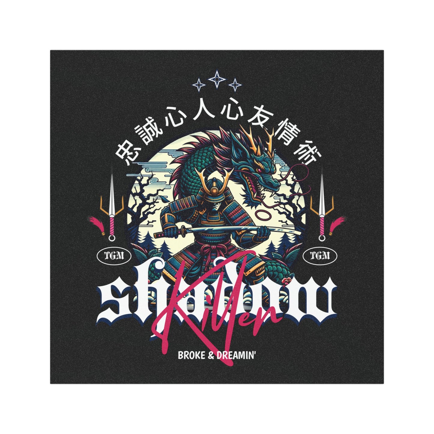 “Shadow Killer” Car Magnet - Broke & Dreamin' Magnets