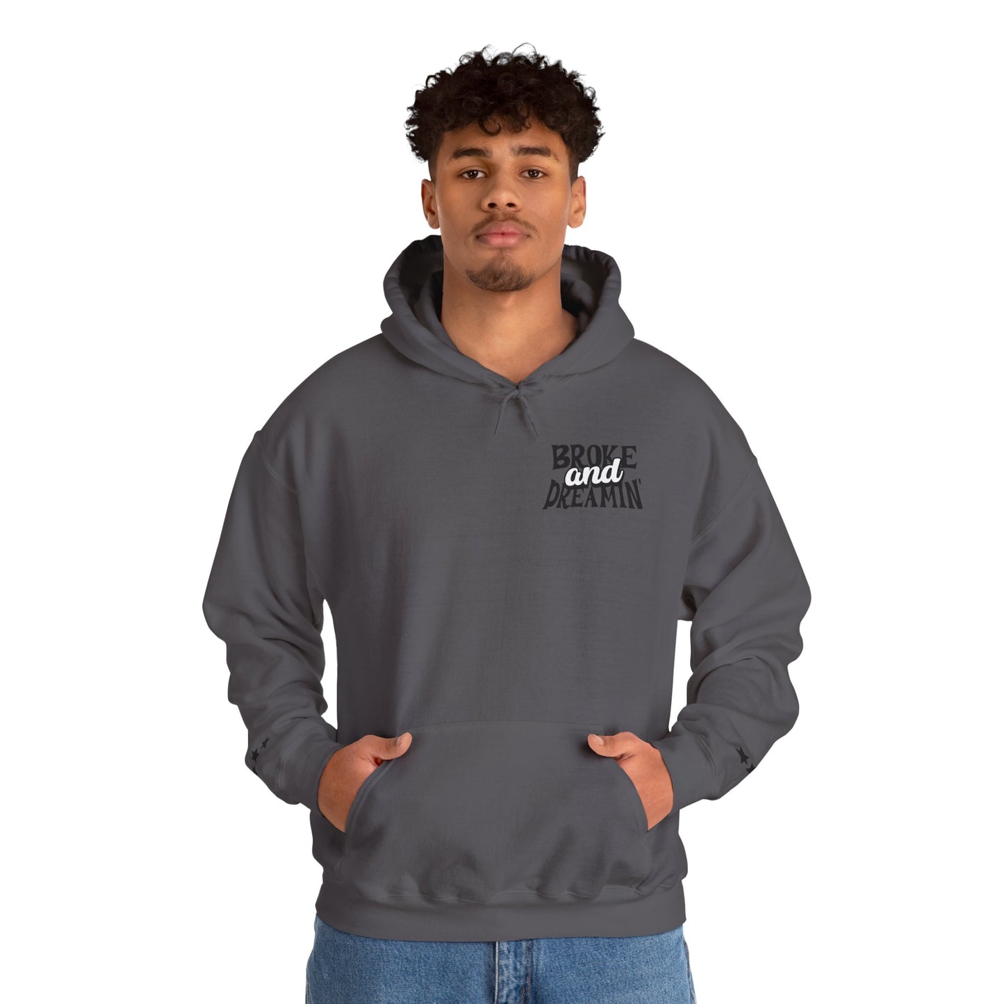 "Jesus x 618AMG" Unisex College Hoodie - Broke & Dreamin' Hoodies