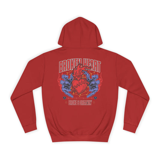 "Heartless" Unisex College Hoodie - Broke & Dreamin' Hoodies