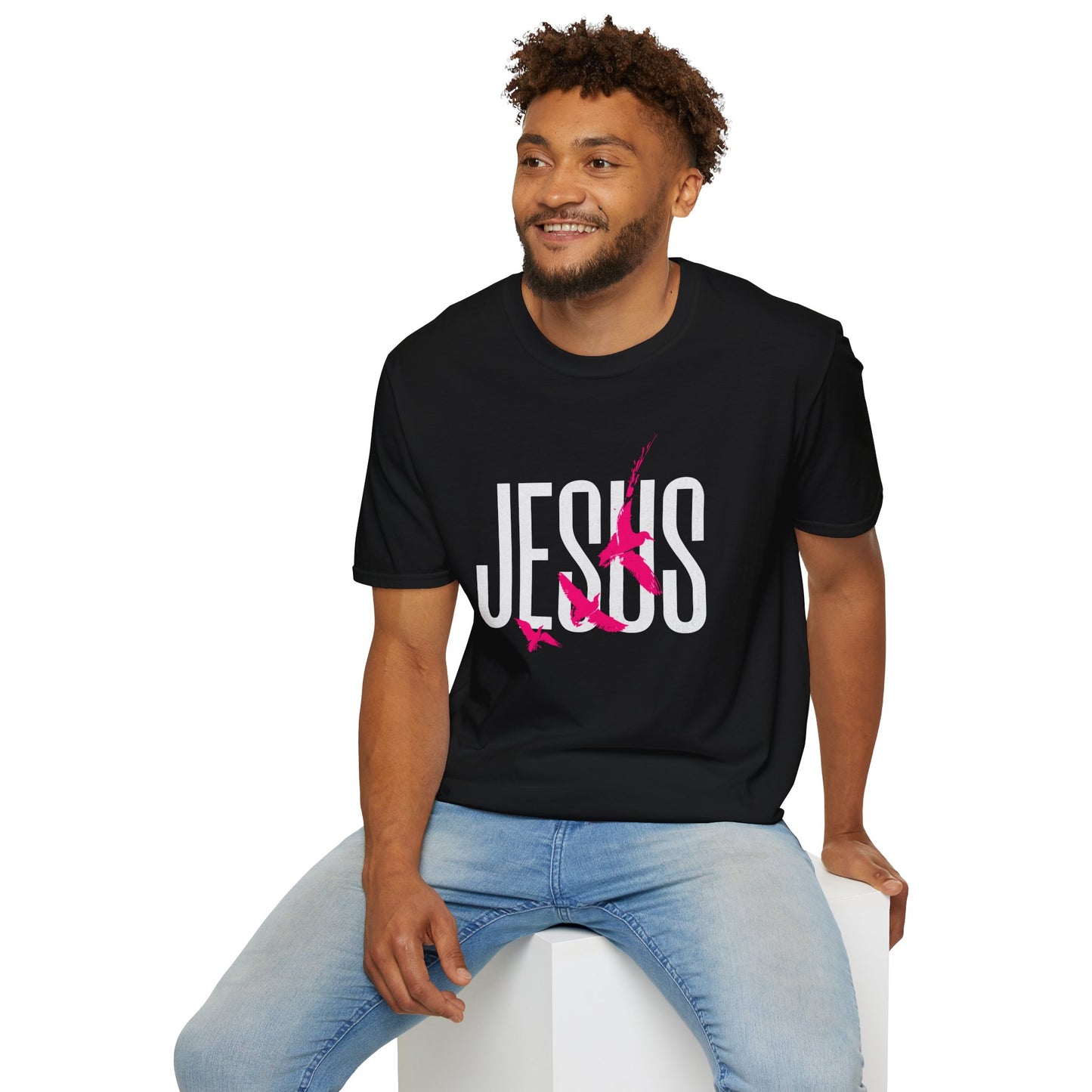 "Jesus Pink Logo” Unisex T-Shirt - Broke & Dreamin' T-Shirts