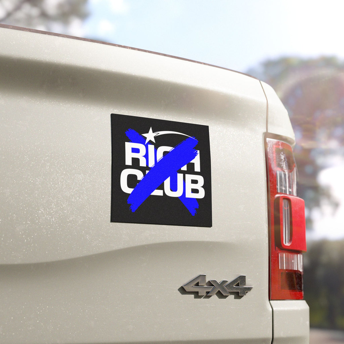 "Rich Club” Blue Logo Car Magnet - Broke & Dreamin' Magnets