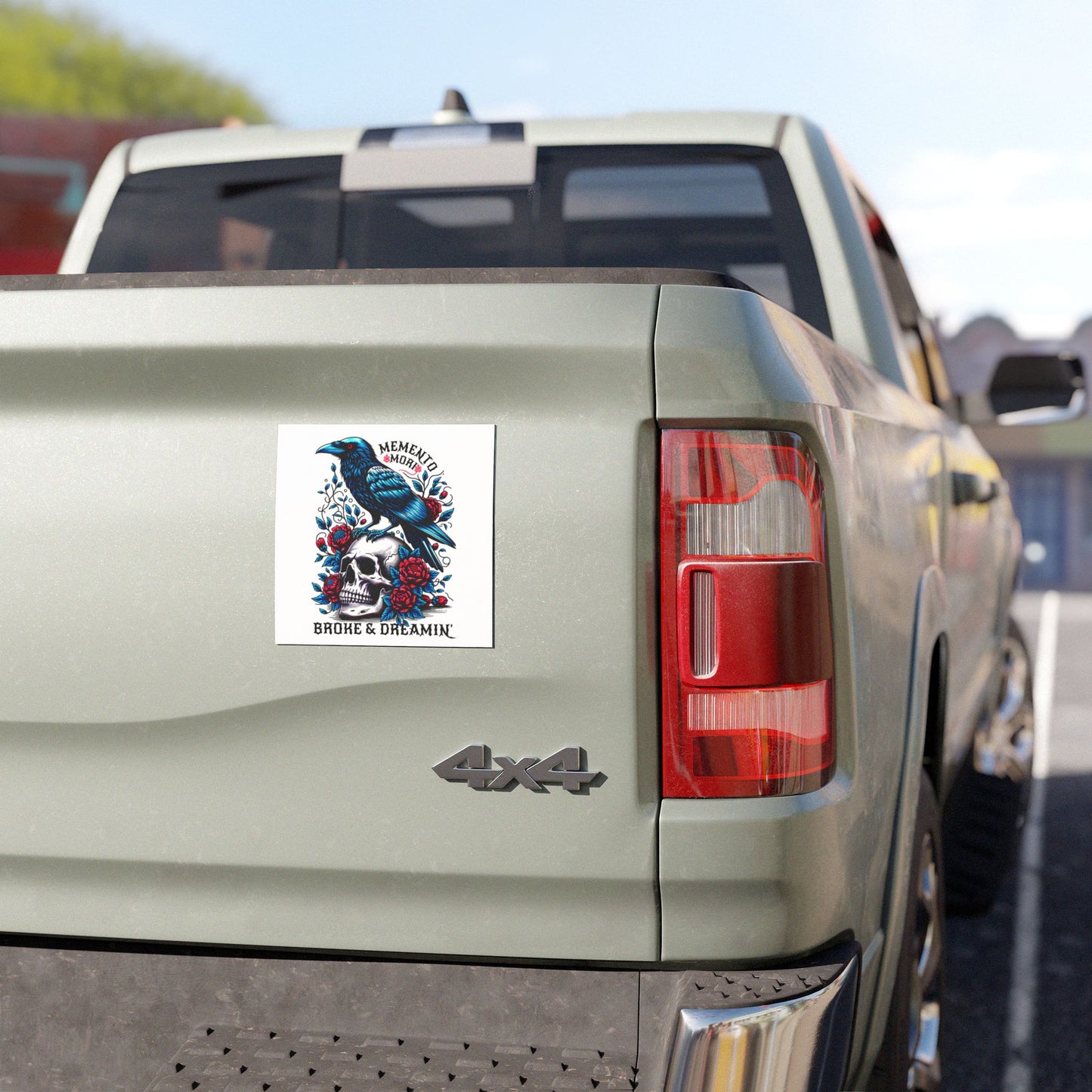 "Memento Mori” Car Magnet - Broke & Dreamin' Magnets