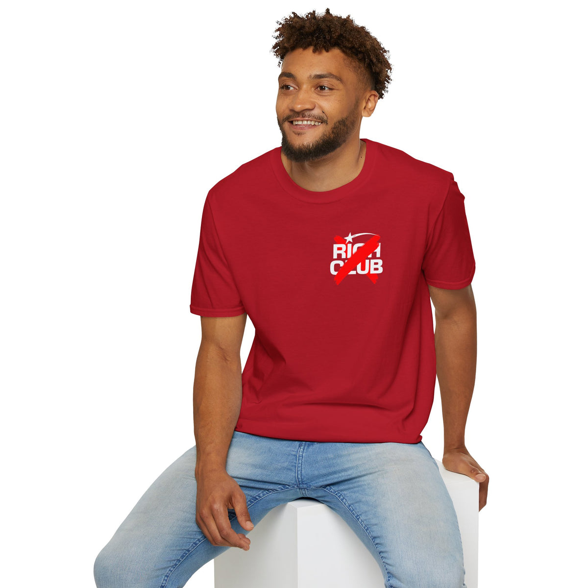 "Rich Club" Red Logo Unisex T-Shirt - Broke & Dreamin' T-Shirts