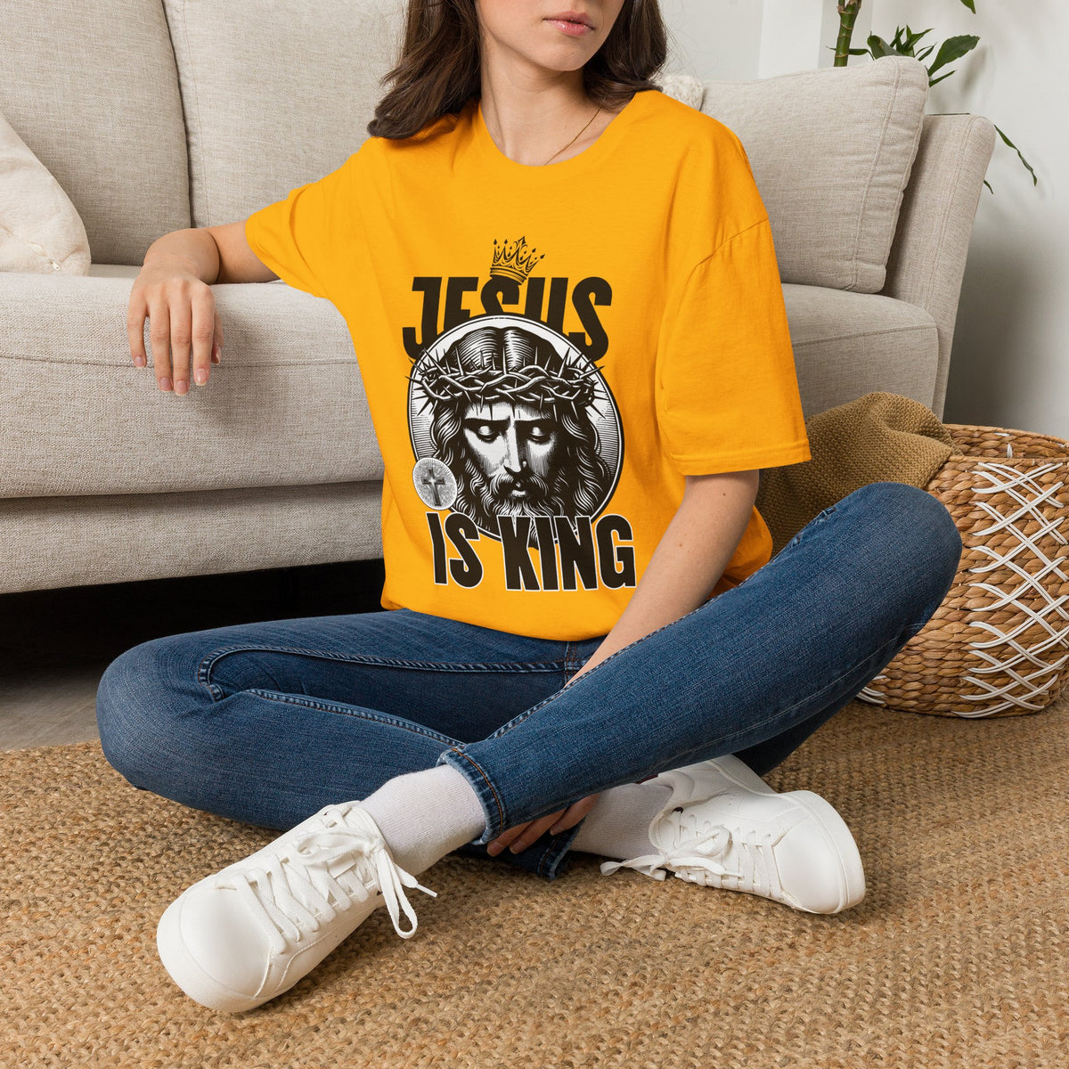 "Jesus Is King” Unisex T-Shirt - Broke & Dreamin' T-Shirts