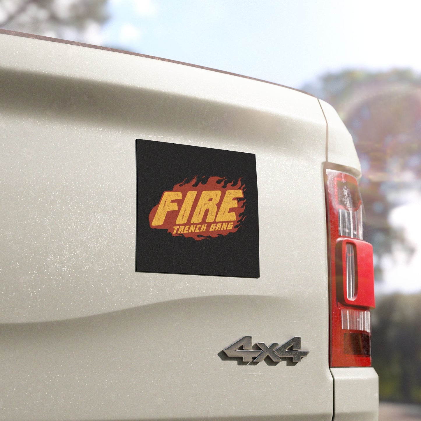 "Trench Gang Fire” Car Magnet - Broke & Dreamin' Magnets