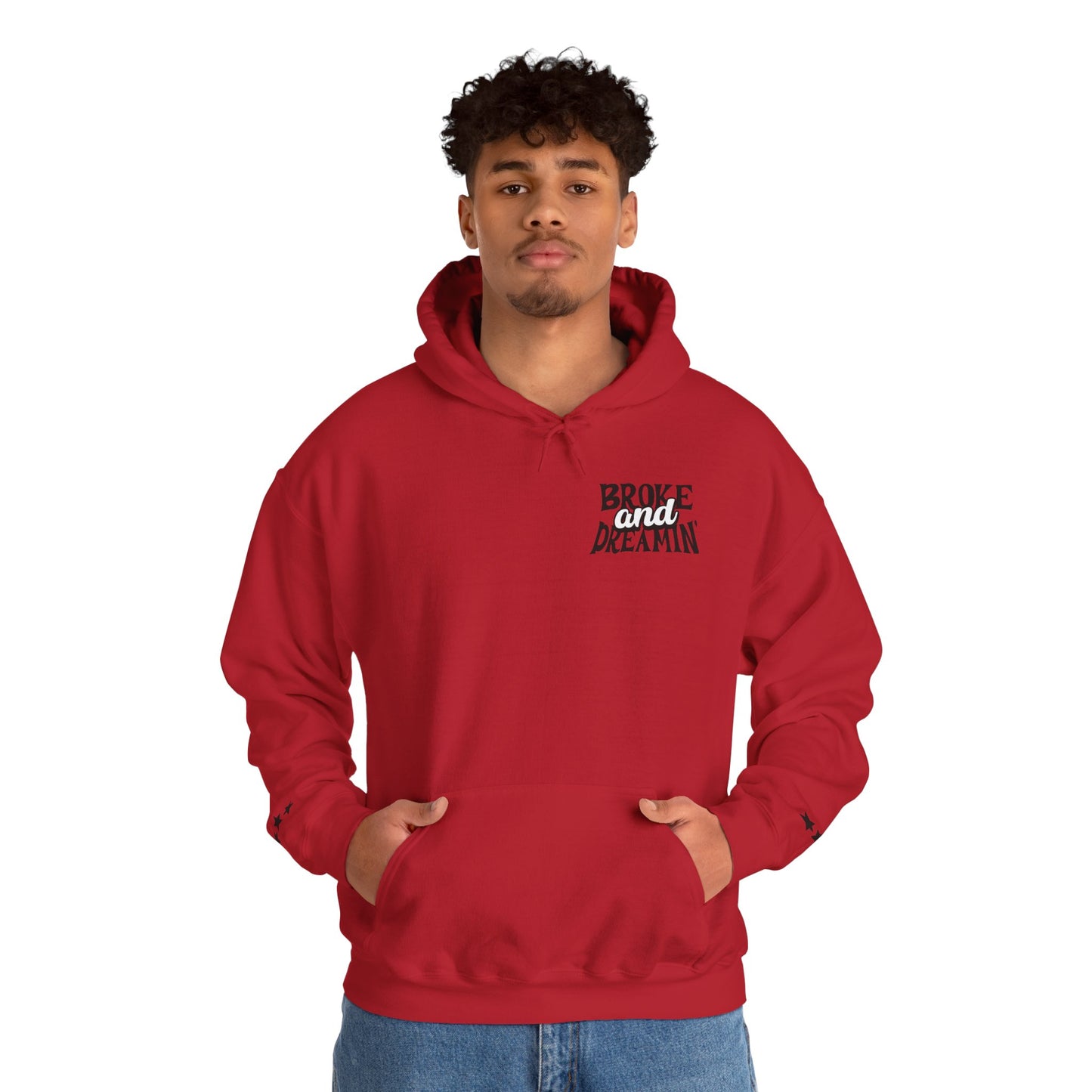 "618AMG x TGM" Unisex College Hoodie - Broke & Dreamin' Hoodies