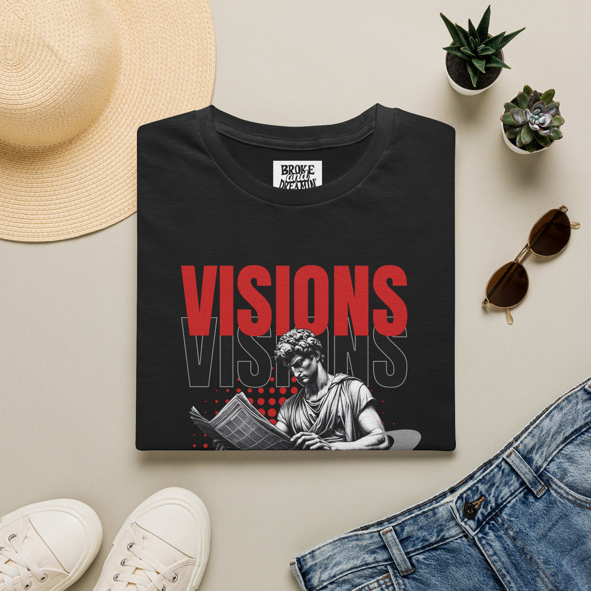 "Visions” Unisex T-Shirt - Broke & Dreamin' T-Shirts