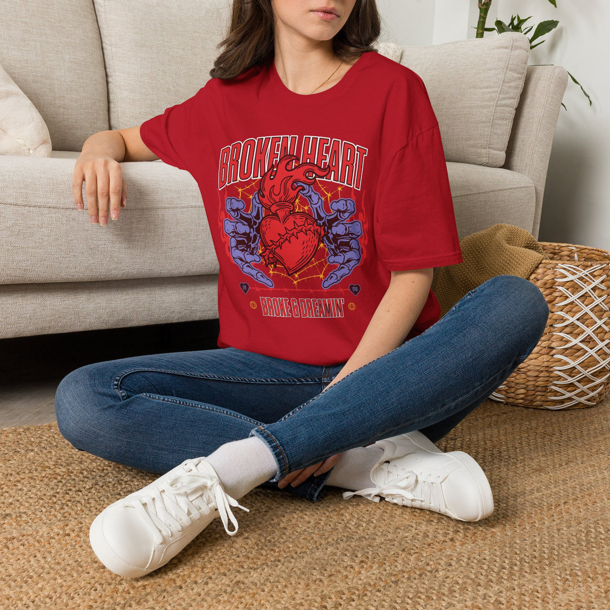 “Broken Heart” Unisex T-Shirt - Broke & Dreamin' T-Shirts