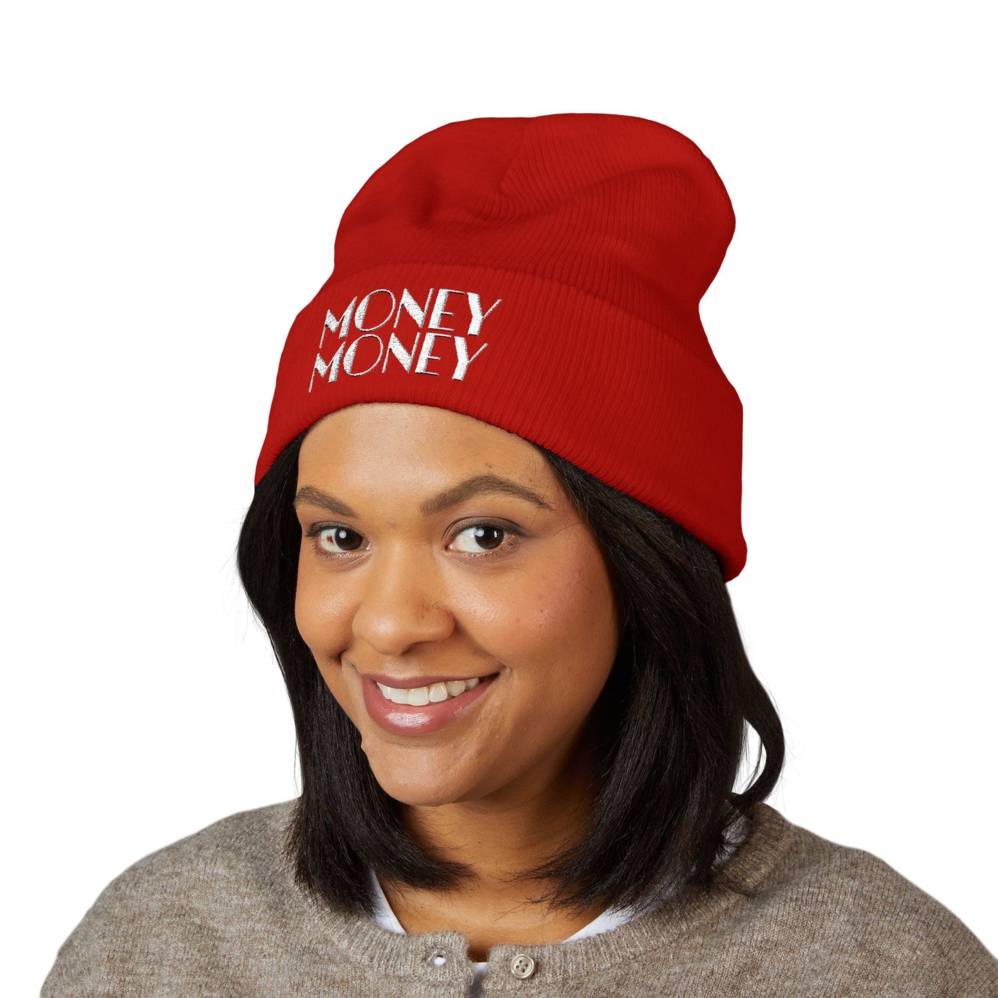 "Money" Embroidered Beanie - Broke & Dreamin' Beanies