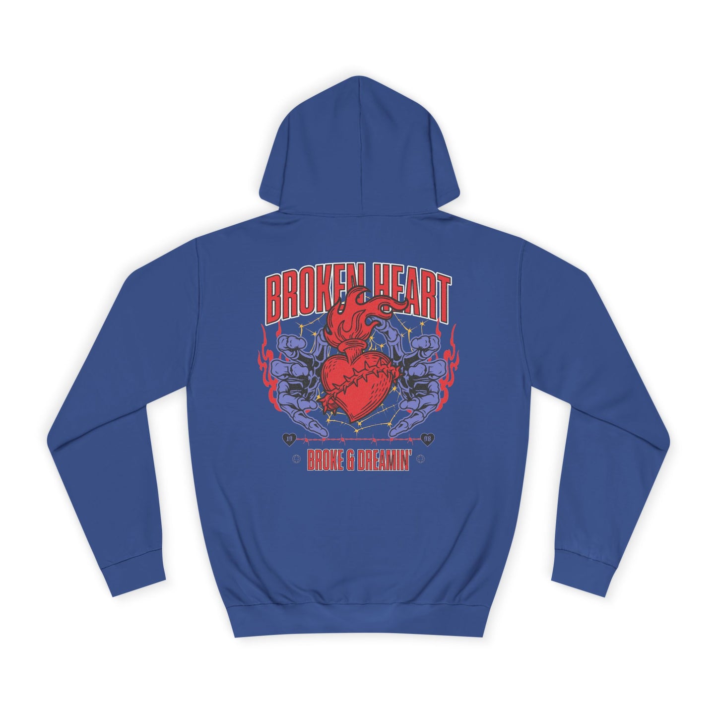 "Heartless" Unisex College Hoodie - Broke & Dreamin' Hoodies