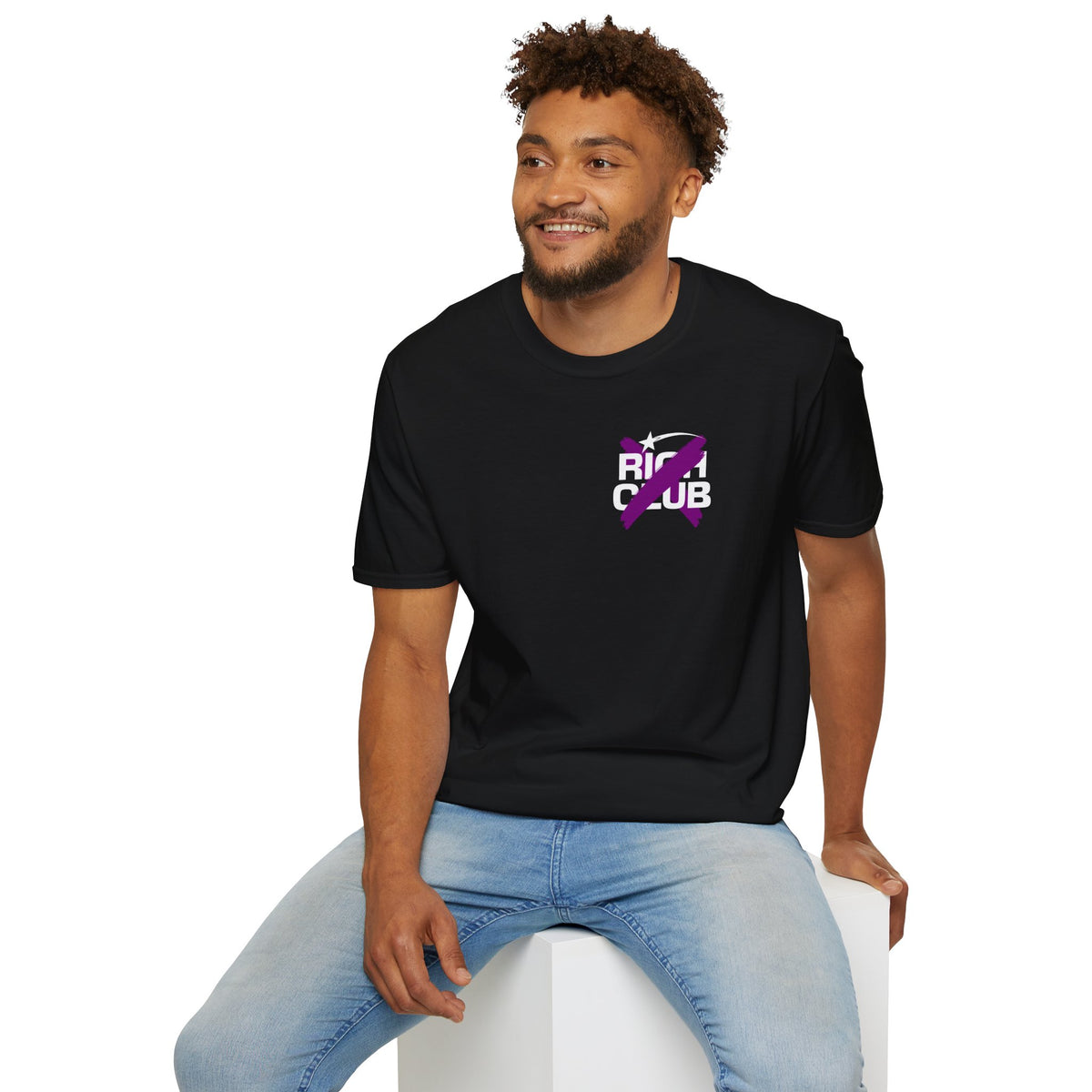 "Rich Club" Purple Logo Unisex T-Shirt - Broke & Dreamin' T-Shirts