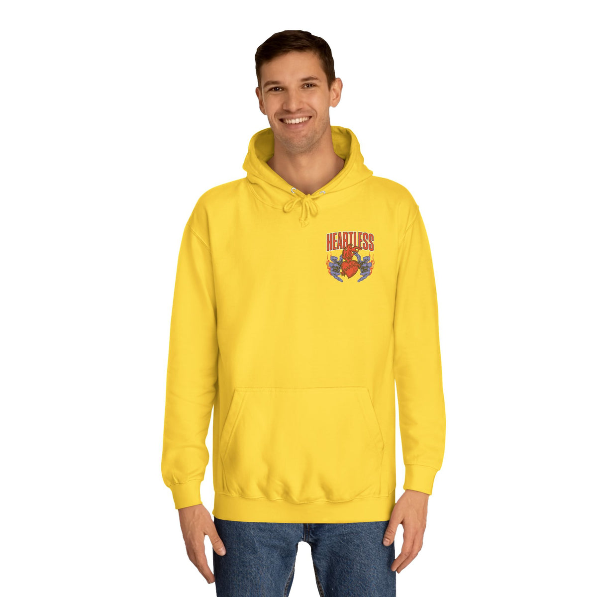 "Heartless" Unisex College Hoodie - Broke & Dreamin' Hoodies