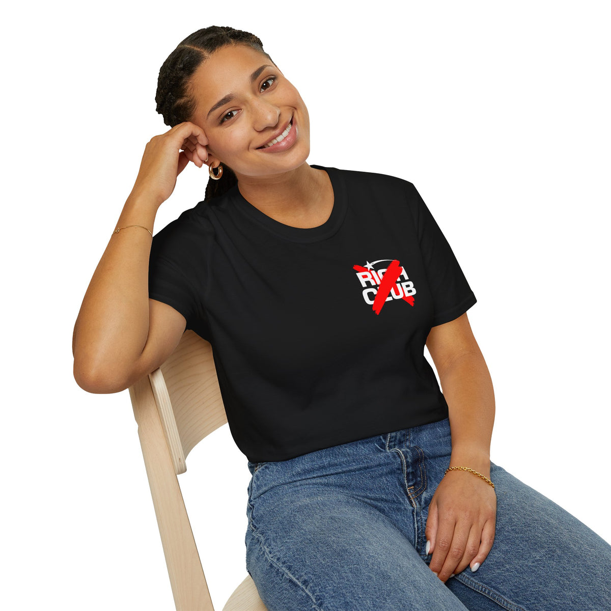 "Rich Club" Red Logo Unisex T-Shirt - Broke & Dreamin' T-Shirts
