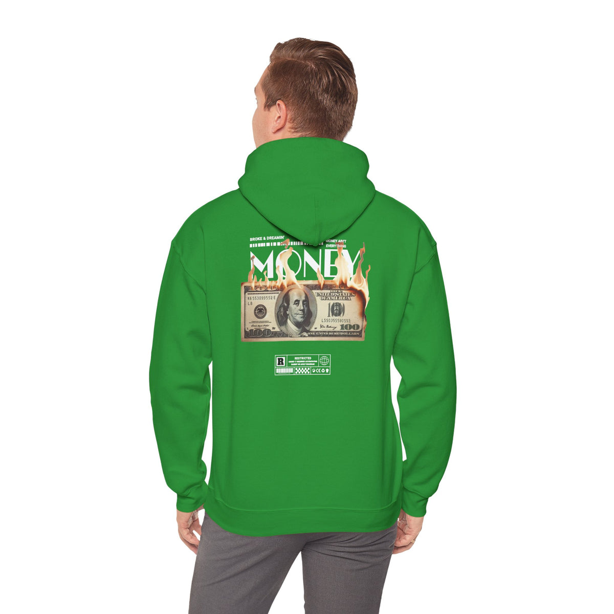 "Money Ain't Everything" Unisex College Hoodie - Broke & Dreamin' Hoodies