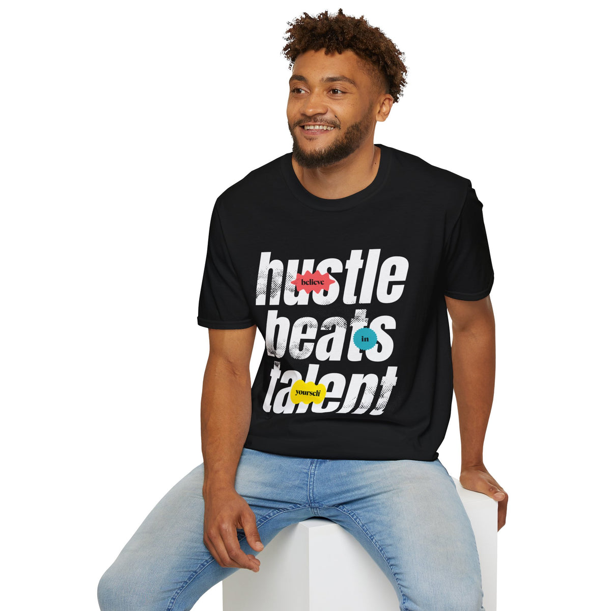 "Hustle Beats Talent” Unisex T-Shirt - Broke & Dreamin' T-Shirts