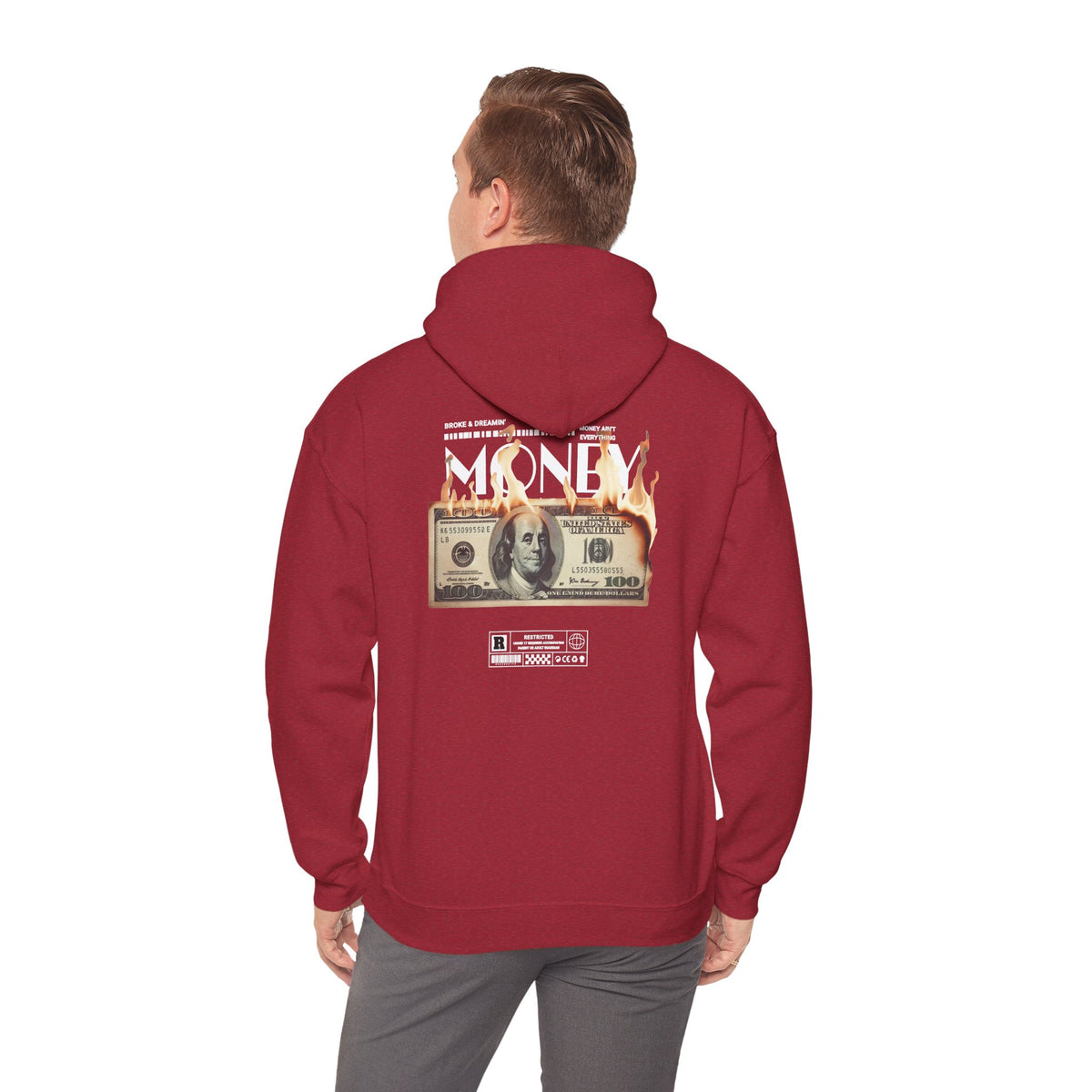 "Money Ain't Everything" Unisex College Hoodie - Broke & Dreamin' Hoodies