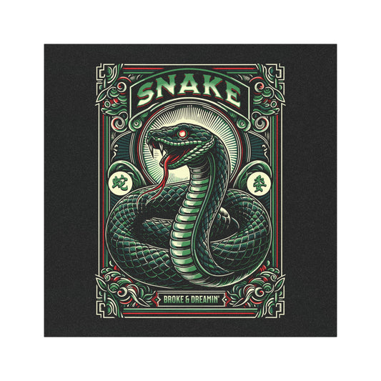 "Snake” Car Magnet - Broke & Dreamin' Magnets