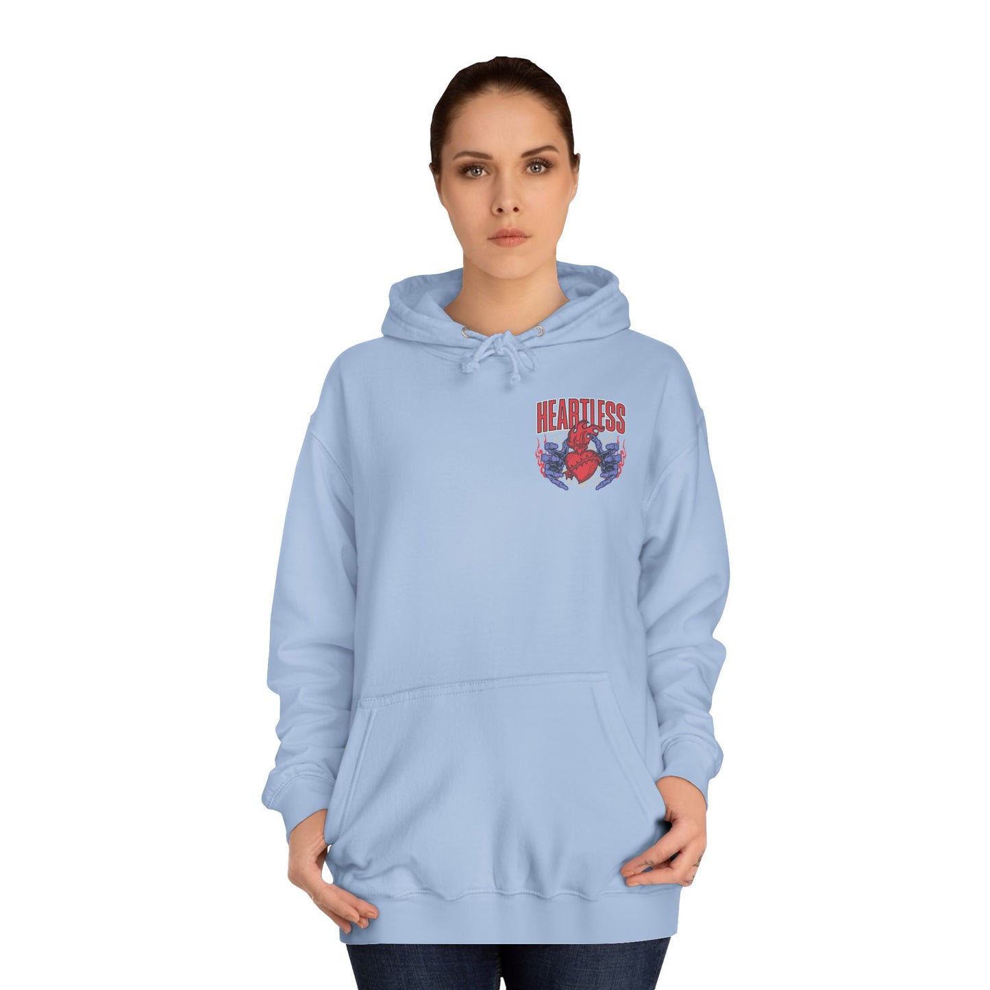 "Heartless" Unisex College Hoodie - Broke & Dreamin' Hoodies