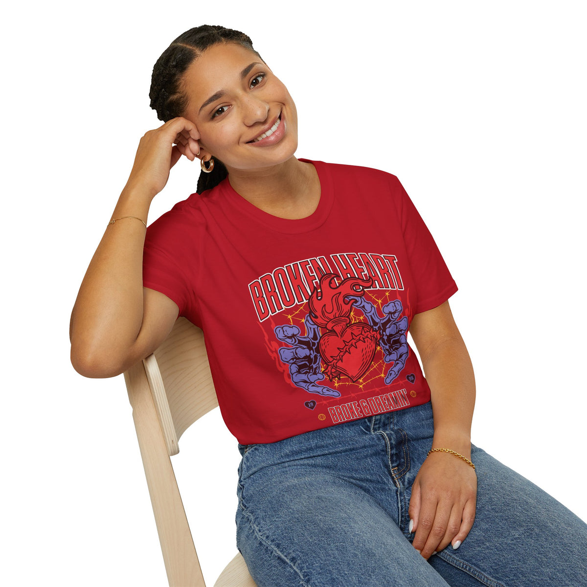 “Broken Heart” Unisex T-Shirt - Broke & Dreamin' T-Shirts