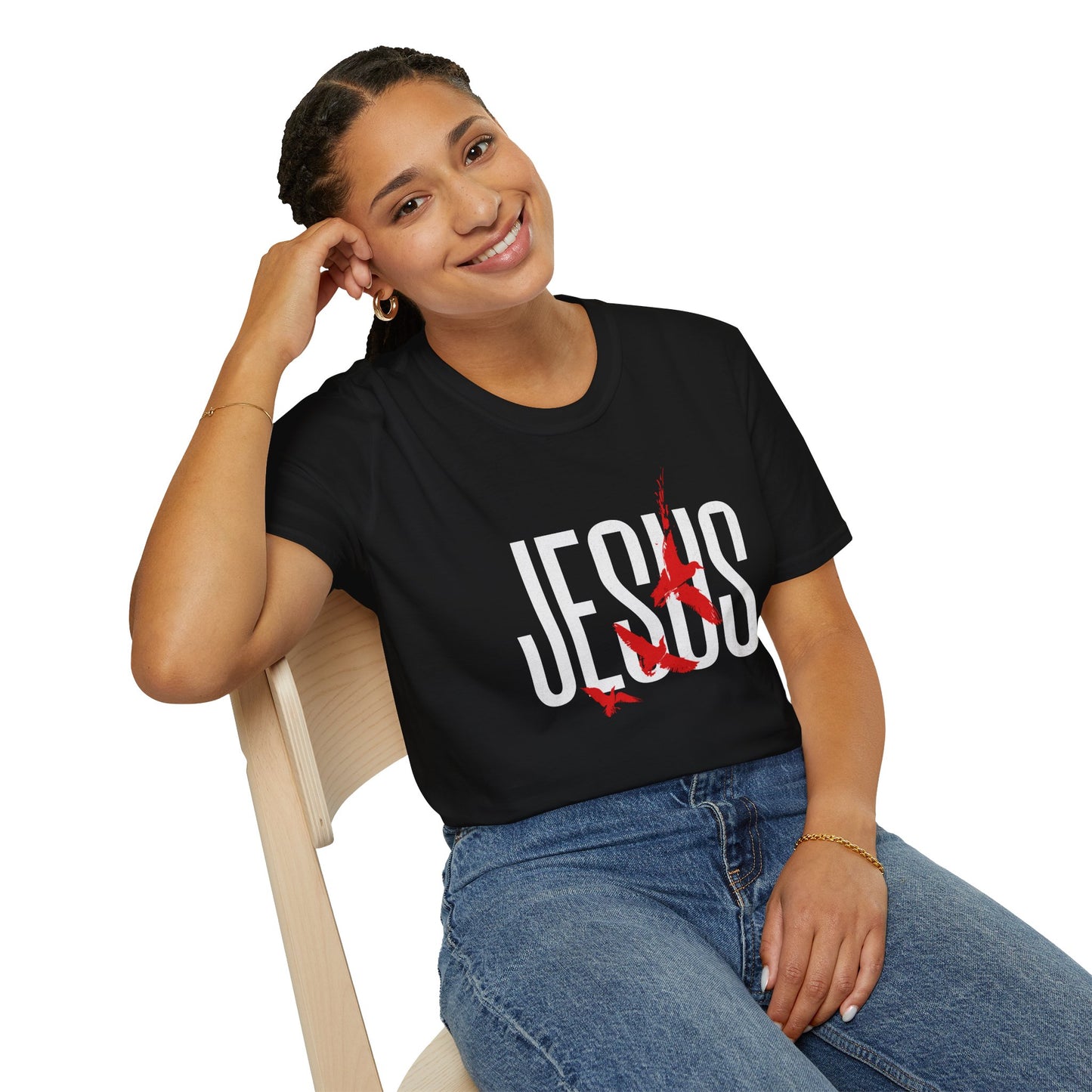 "Jesus Red Logo” Unisex T-Shirt - Broke & Dreamin' T-Shirts