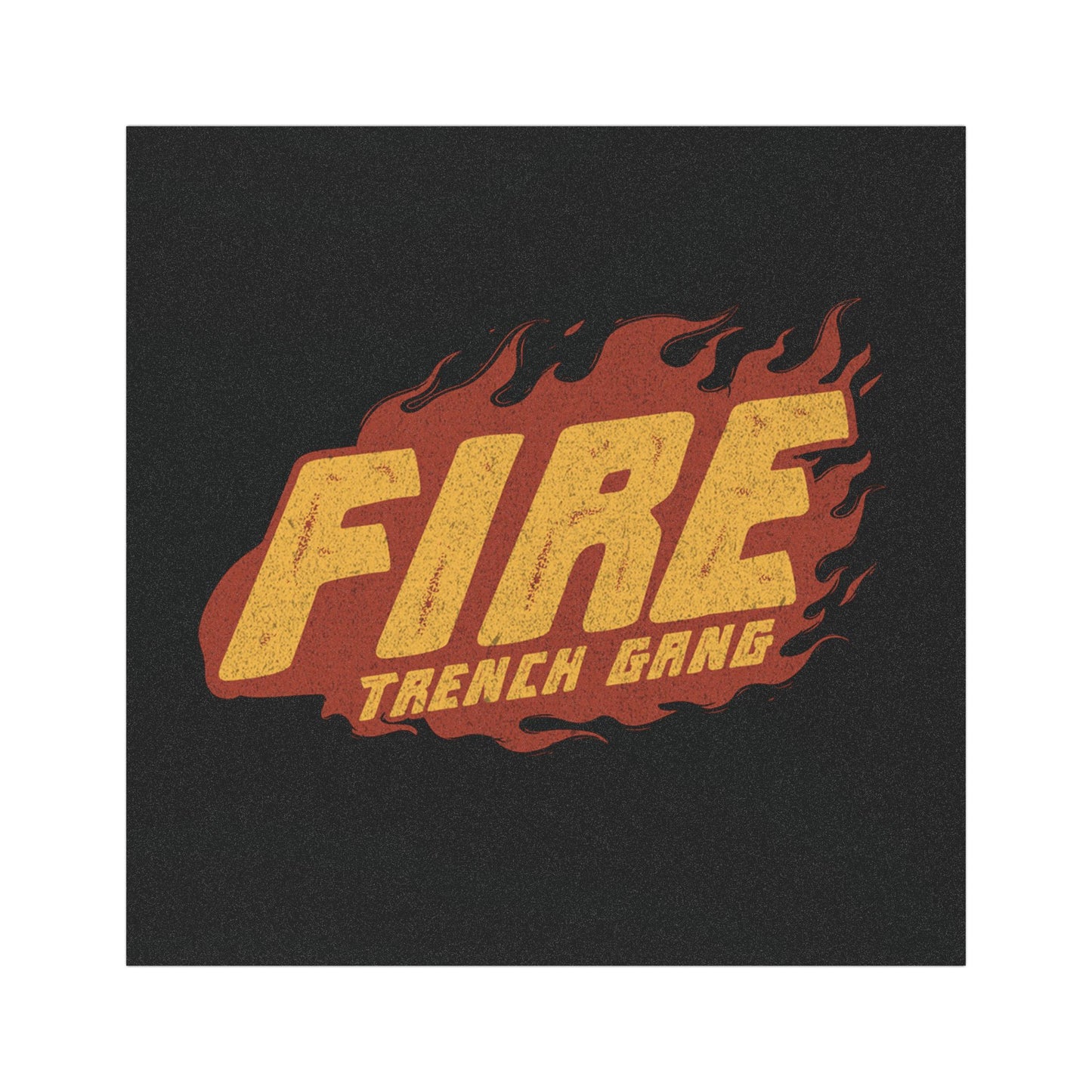 "Trench Gang Fire” Car Magnet - Broke & Dreamin' Magnets