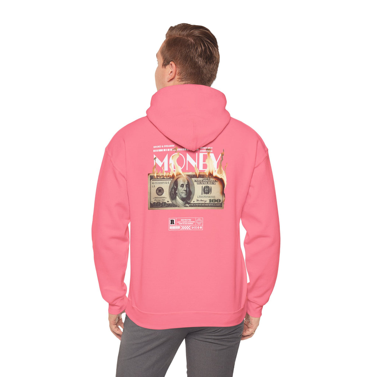 "Money Ain't Everything" Unisex College Hoodie - Broke & Dreamin' Hoodies
