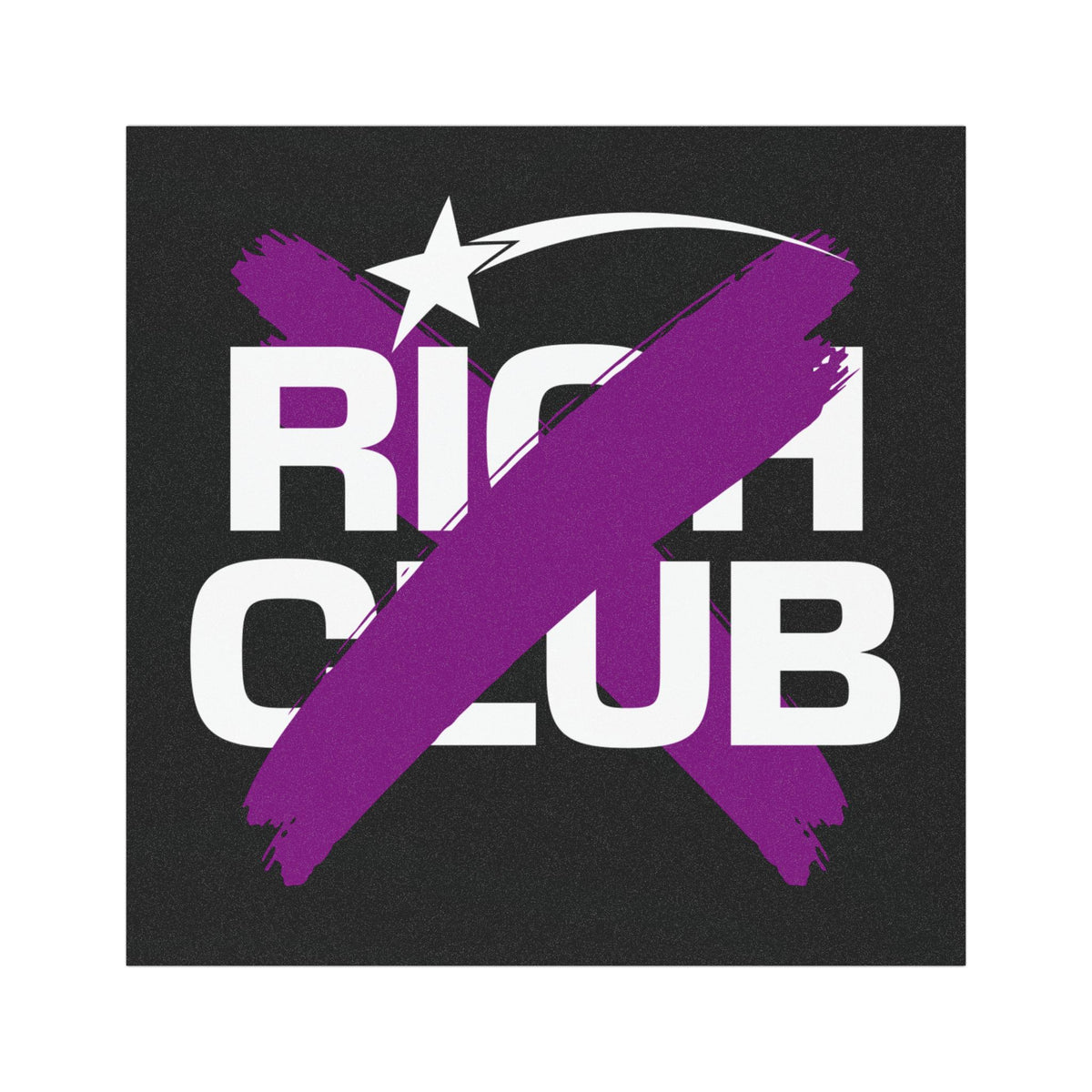"Rich Club” Purple Logo Car Magnet - Broke & Dreamin' Magnets