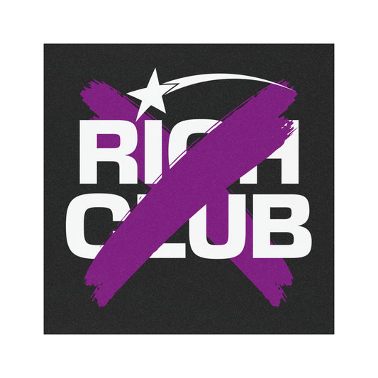 "Rich Club” Purple Logo Car Magnet - Broke & Dreamin' Magnets