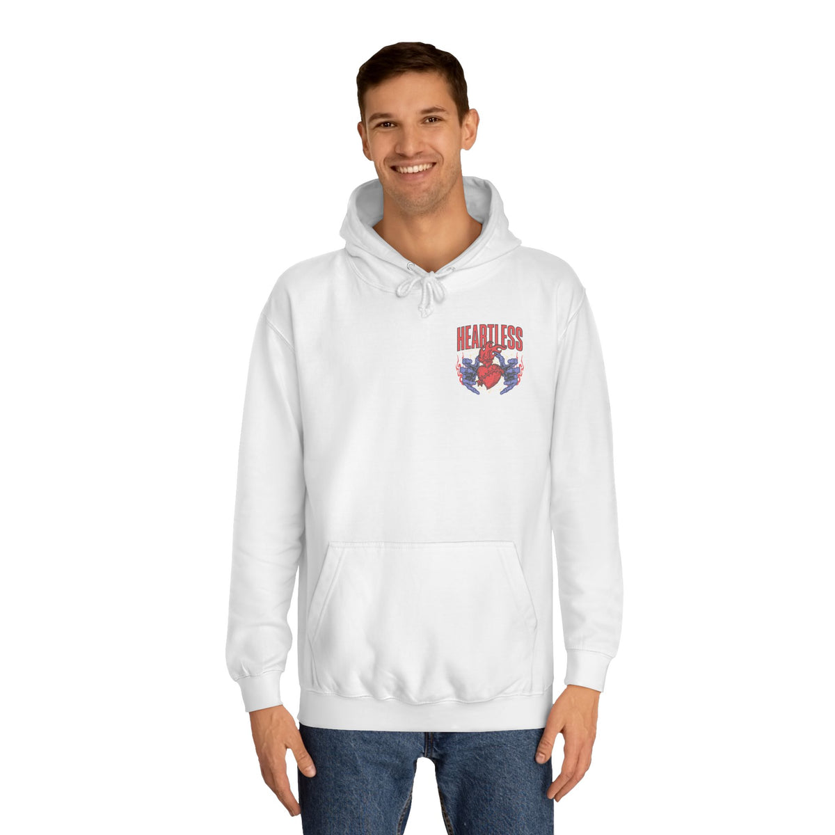 "Heartless" Unisex College Hoodie - Broke & Dreamin' Hoodies