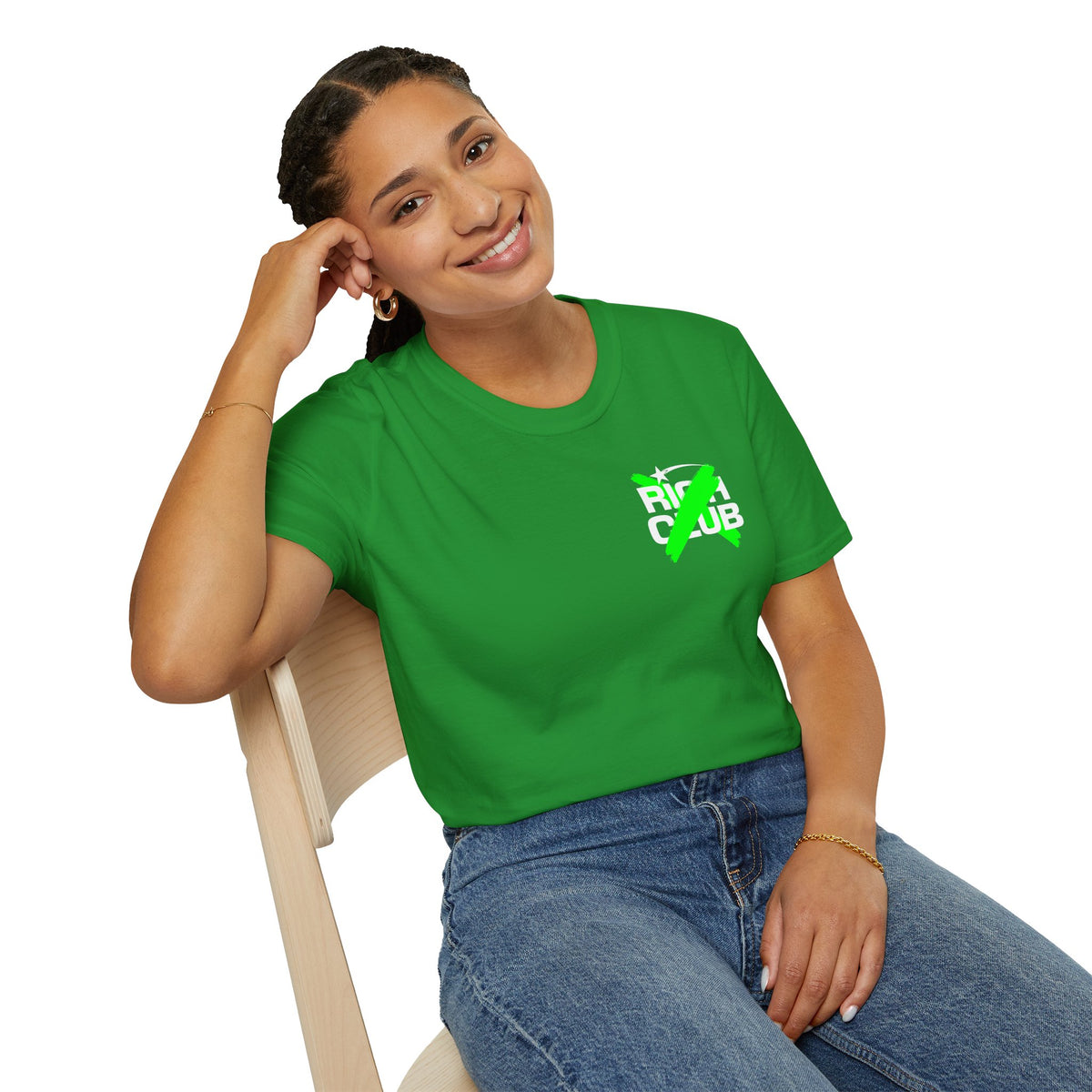 "Rich Club" Green Logo Unisex T-Shirt - Broke & Dreamin' T-Shirts
