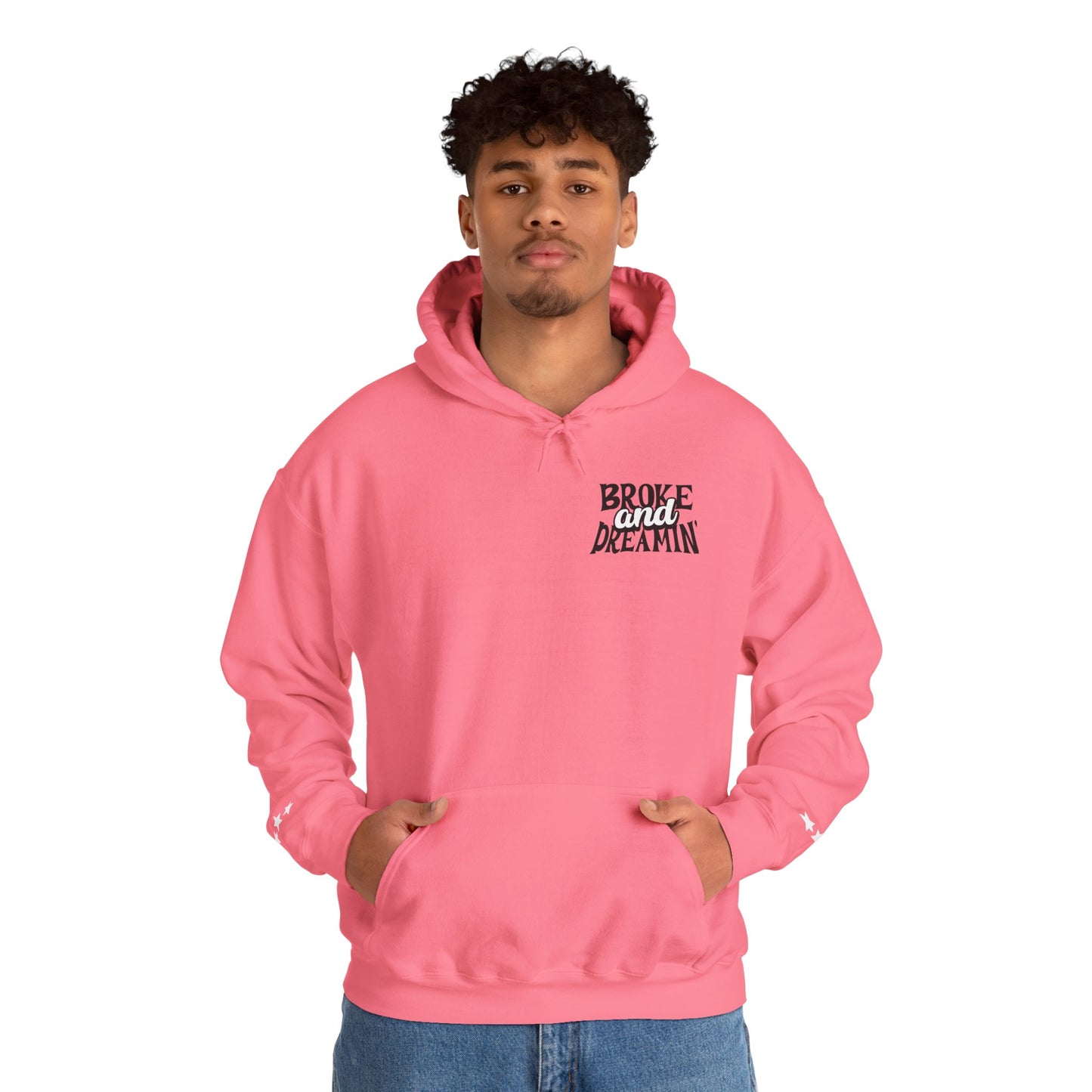 "Jesus x 618AMG" Unisex College Hoodie - Broke & Dreamin' Hoodies