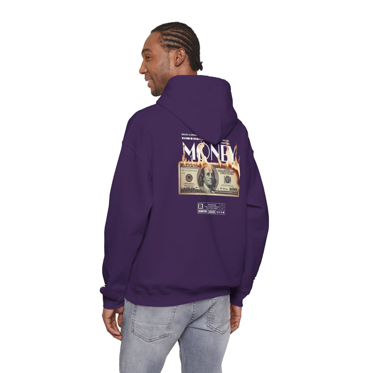 "Money Ain't Everything" Unisex College Hoodie - Broke & Dreamin' Hoodies