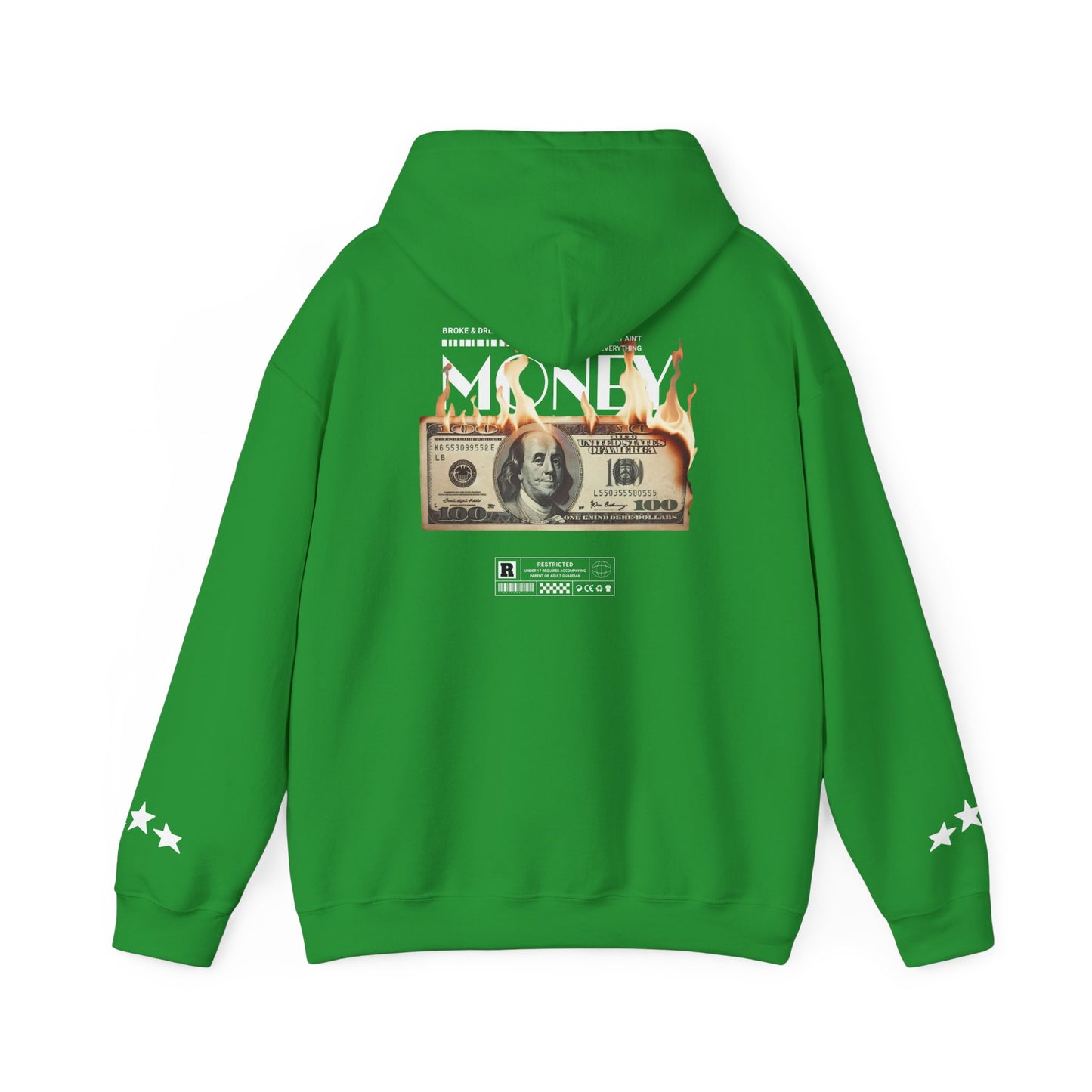 "Money Ain't Everything" Unisex College Hoodie - Broke & Dreamin' Hoodies